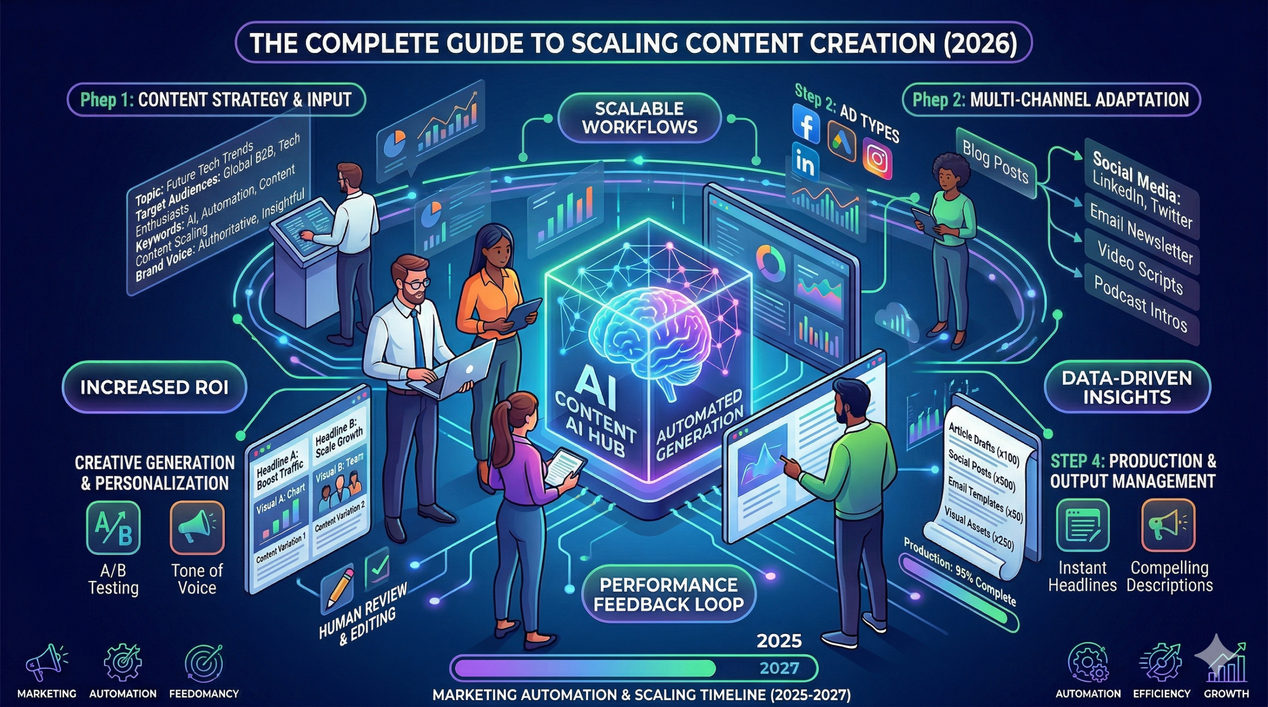 How to Scale Content Creation Using AI (Step-by-Step System for 10x Growth in 2026)