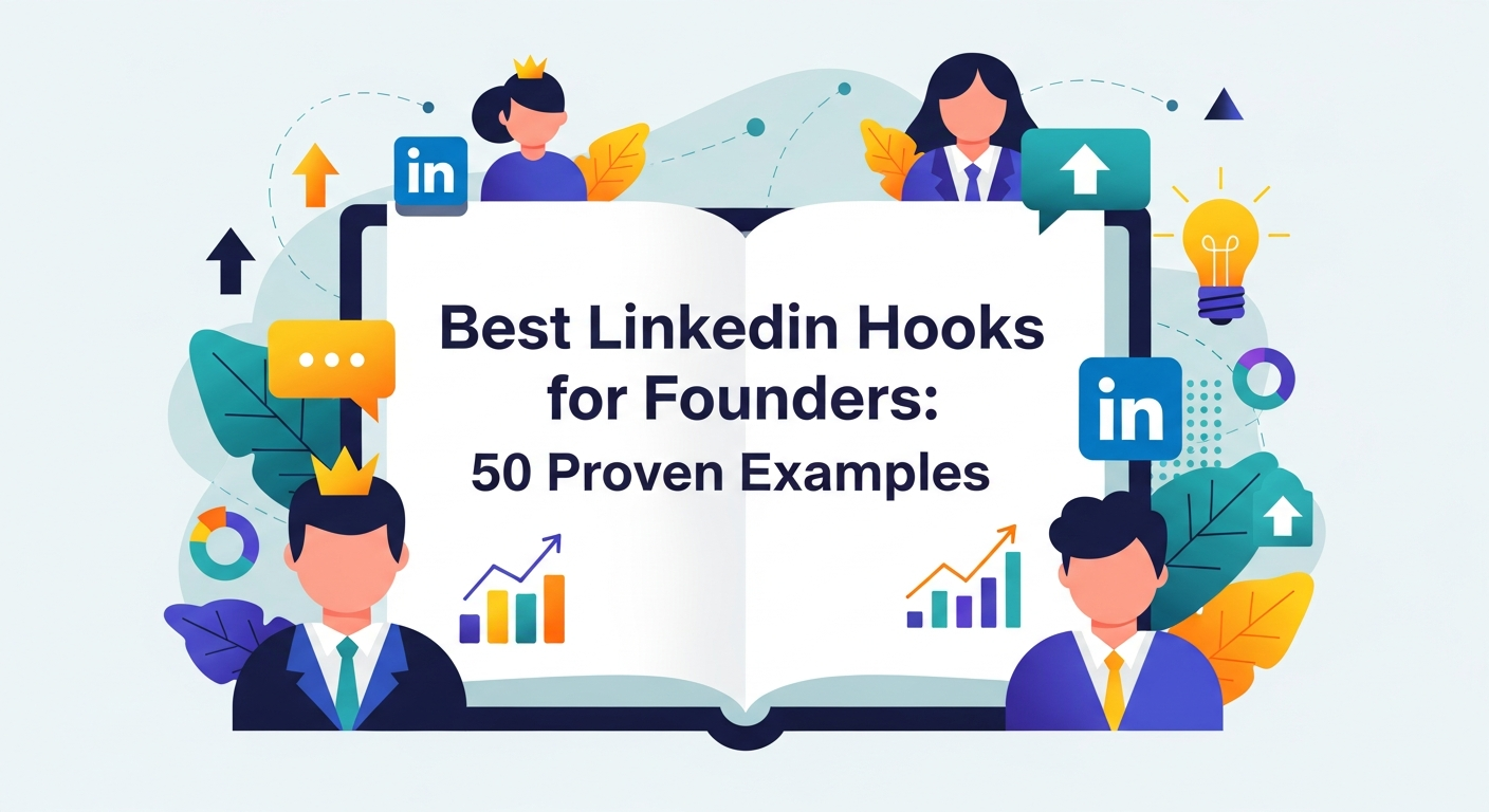 Best LinkedIn Hooks for Founders: 50 Proven Examples