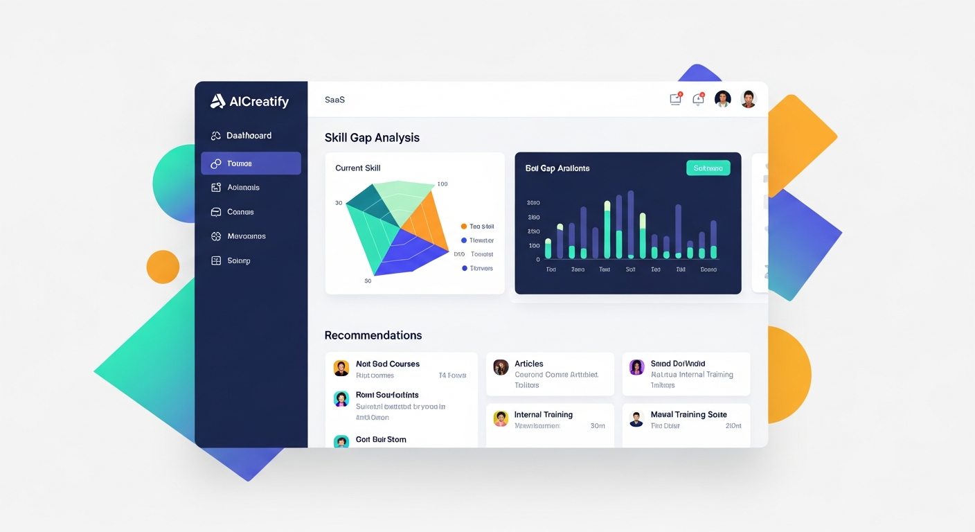 AICreatify's Skill Gap Analysis & Recommendation Interface