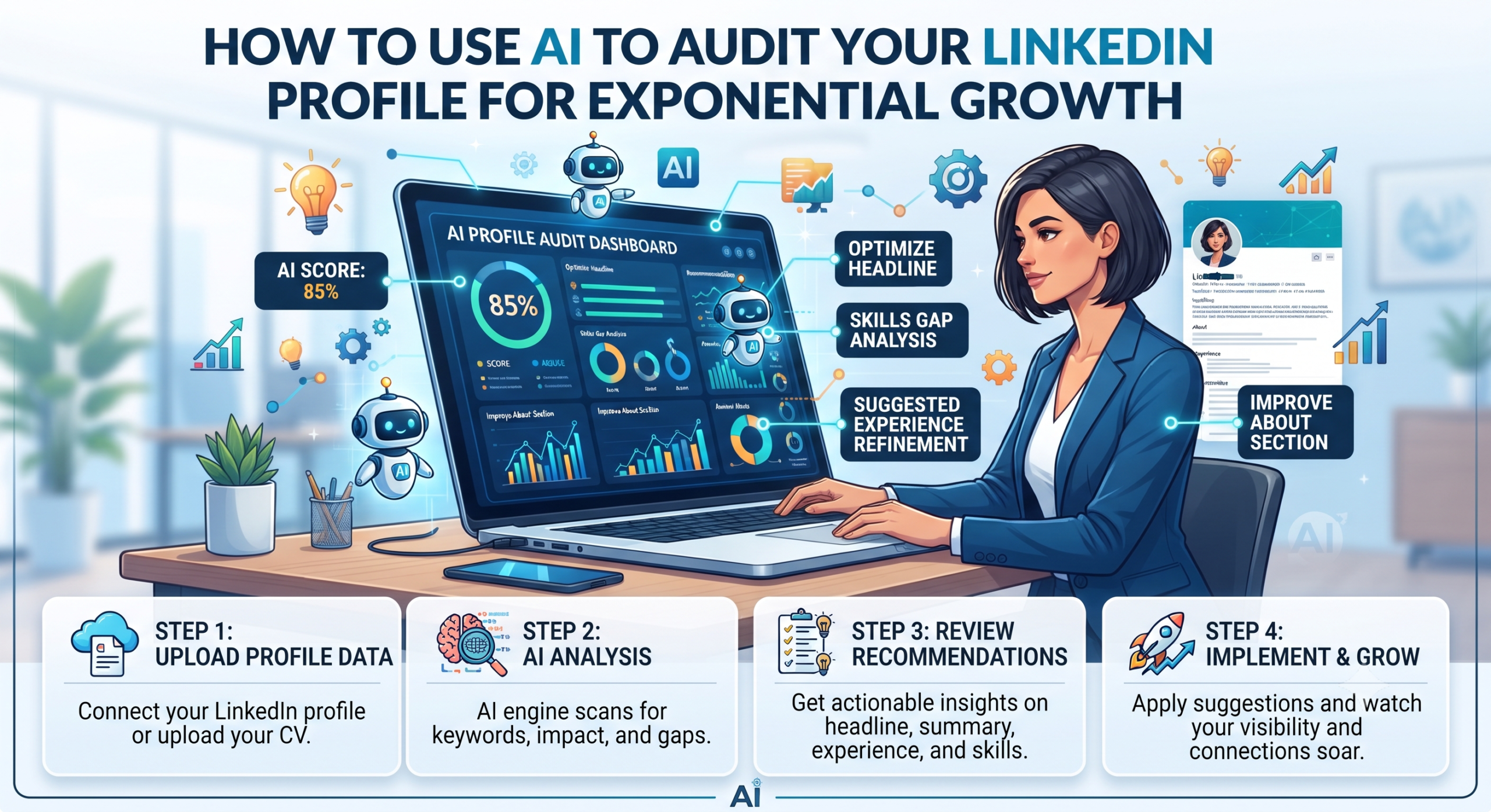 How to Use AI to Audit Your LinkedIn Profile for Exponential Growth